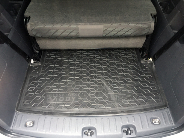 Коврик в багажник Volkswagen Caddy Maxi 2004- 7 мест (Avto-Gumm). Фото 6