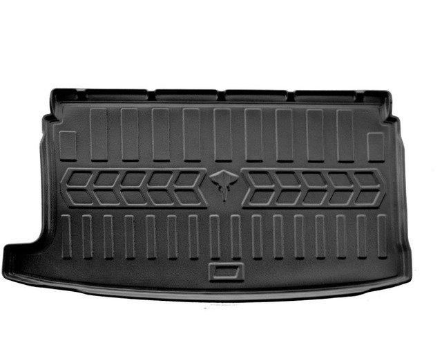 Коврик в багажник Volkswagen Polo Hatchback 2009 - верхняя полочка с бортиками 30 мм (Stingray)