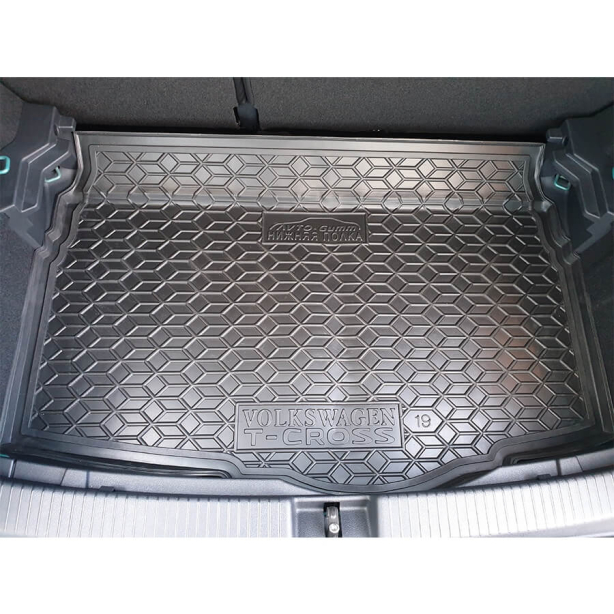 Коврик в багажник Volkswagen T-Cross (2019-...) нижняя полочка (Avto-Gumm). Фото 2