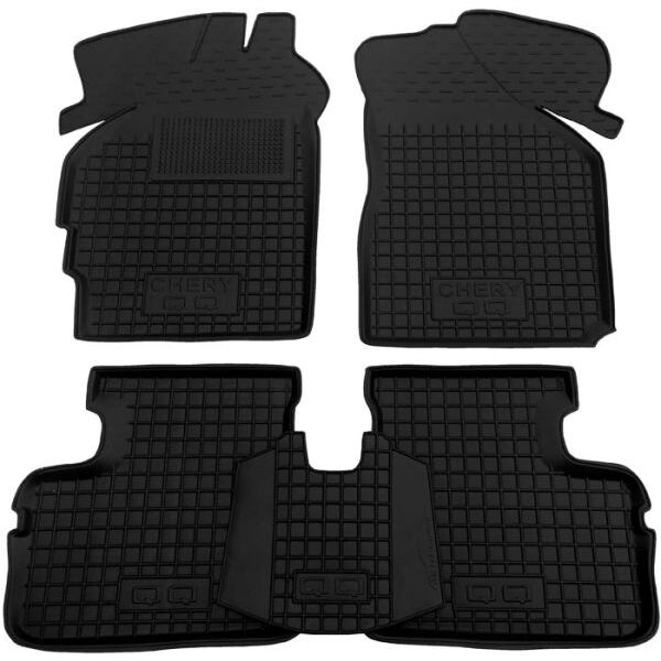 Коврики в салон Chery QQ (2003-2012) Резиновые Avto-Gumm