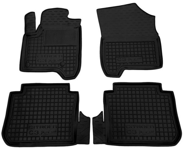 Коврики в салон Citroen C3 Picasso (2009-2017) Резиновые Avto-Gumm. Фото 11