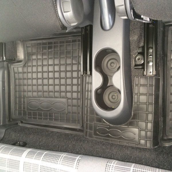 Резиновые коврики в салон Fiat 500 (2007-...) Avto-Gumm. Фото 8