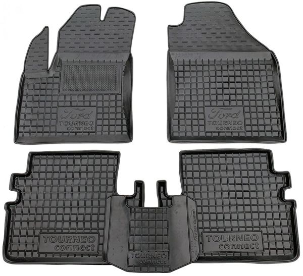 Коврики в салон Ford Transit Connect (2002-2013) короткая база Резиновые Avto-Gumm. Фото 2