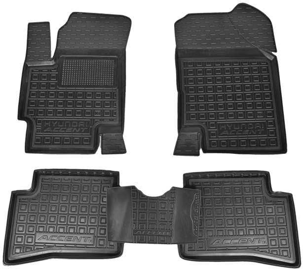 Коврики в салон Hyundai Accent (MC) 2006-2010 Резиновые Avto-Gumm. Фото 10