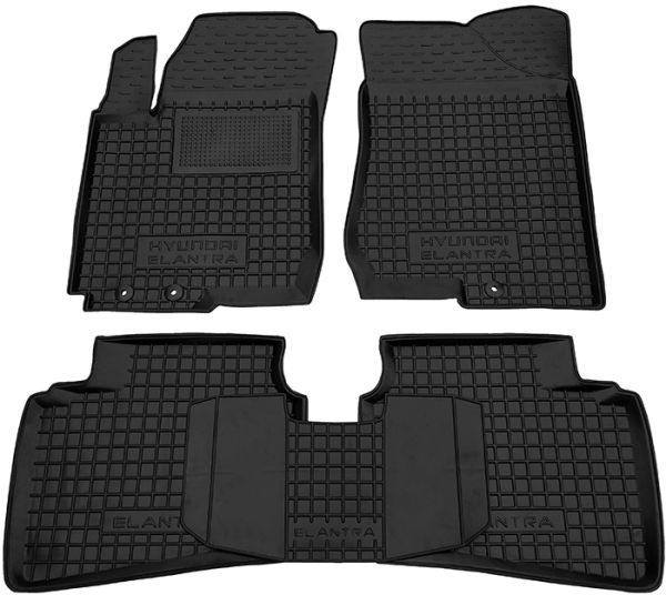 Коврики в салон Hyundai Elantra (HD) 2006-2011 Резиновые Avto-Gumm. Фото 2