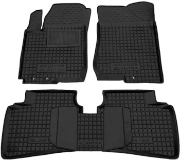 Коврики в салон Hyundai Elantra (HD) 2006-2011 Резиновые Avto-Gumm. Фото 2