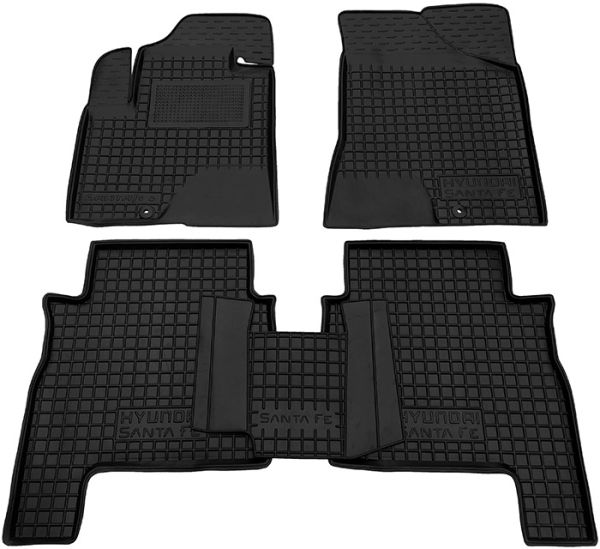 Коврики в салон Hyundai Santa Fe II (CM) 2006-2010 Резиновые Avto-Gumm. Фото 2