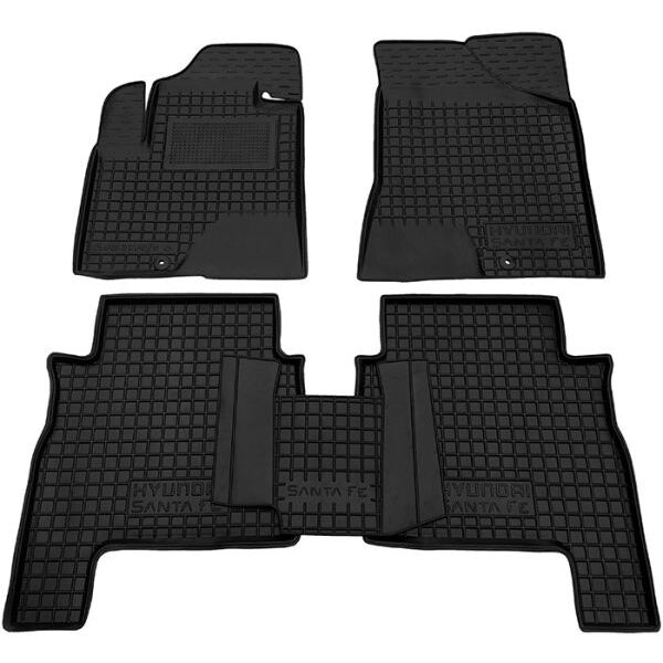 Коврики в салон Hyundai Santa Fe II (CM) 2006-2010 Резиновые Avto-Gumm