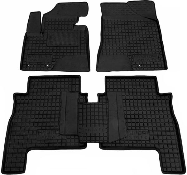 Коврики в салон Hyundai Santa Fe II (CM) 2010-2012 Резиновые Avto-Gumm. Фото 2