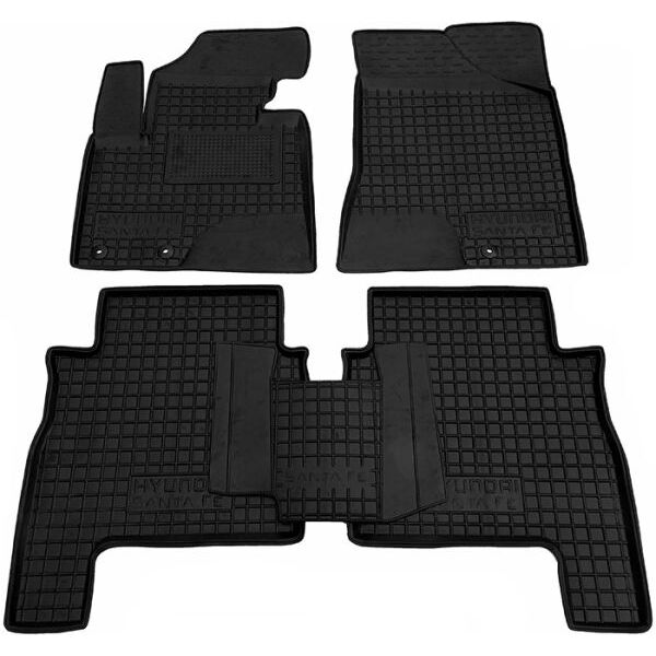 Коврики в салон Hyundai Santa Fe II (CM) 2010-2012 Резиновые Avto-Gumm