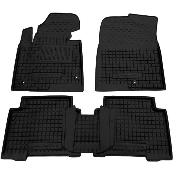 Коврики в салон Hyundai Santa Fe III (DM) 2012-2018 Резиновые Avto-Gumm
