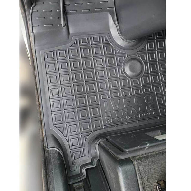 Коврики в салон Iveco Stralis Active Space (2012-2016) Резиновые Avto-Gumm. Фото 12