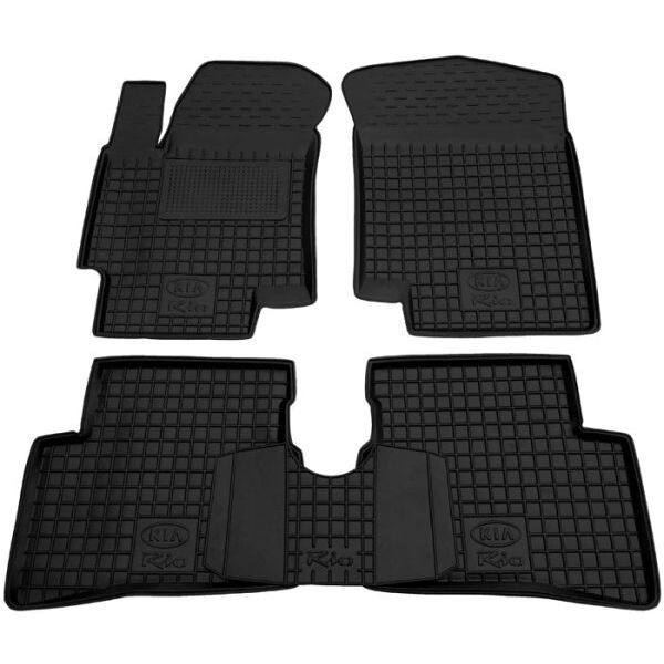 Коврики в салон Kia Rio II (DE) 2005-2010 Резиновые Avto-Gumm
