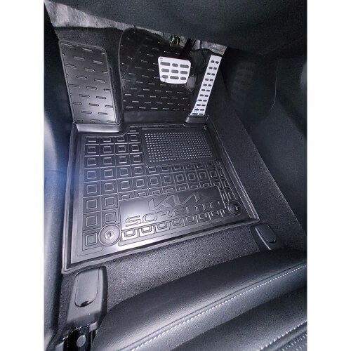 Резиновые коврики в салон Kia Sorento IV (MQ4) 2020-... 7 мест Avto-Gumm. Фото 2