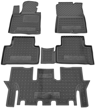 Резиновые коврики в салон Kia Sorento IV (MQ4) 2020-... 7 мест Avto-Gumm. Фото 12