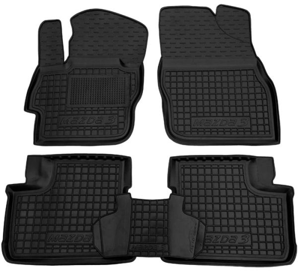 Коврики в салон Mazda 3 (BL) 2009-2013 Резиновые Avto-Gumm. Фото 2