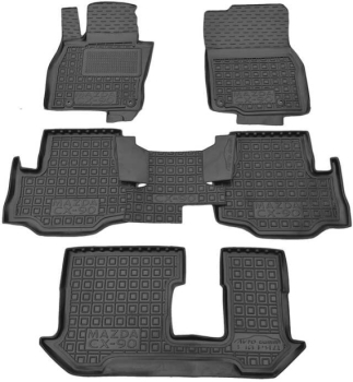Коврики в салон MAZDA CX-90 (KK) 2023-... 7 мест (Avto-Gumm)
