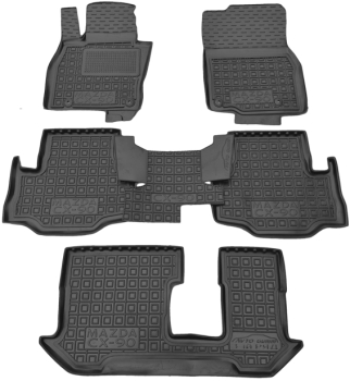 Коврики в салон MAZDA CX-90 (KK) 2023-... 7 мест (Avto-Gumm). Фото 2