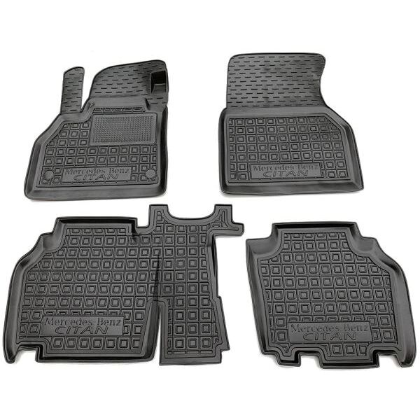 Коврики в салон Mercedes Benz Citan W415 (2012-2020) Резиновые Avto-Gumm