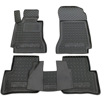 Коврики в салон Mercedes Benz W204 C 2007-2015 Резиновые Avto-Gumm