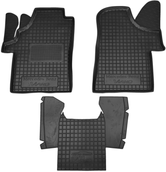 Коврики в салон Mercedes Benz W639 Vito/Viano II (2003-2014) 1+1 Резиновые (Avto-Gumm). Фото 4
