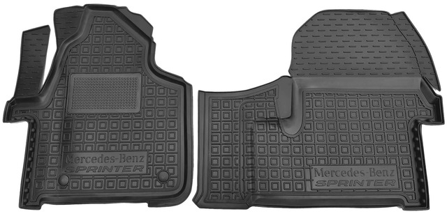 Коврики в салон Mercedes Benz W907 Sprinter III (2018-...) (1plus2) (Avto-Gumm)