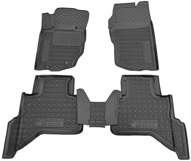 Резиновые коврики в салон Mitsubishi L200 (2024-...) Avto-Gumm. Фото 2
