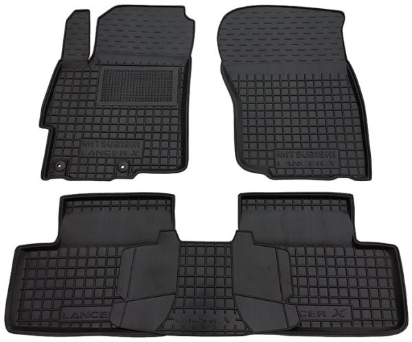 Коврики в салон Mitsubishi Lancer X (2007-2015) Резиновые Avto-Gumm. Фото 10