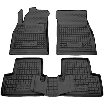 Коврики в салон Opel Astra J (2009-2015) Резиновые Avto-Gumm
