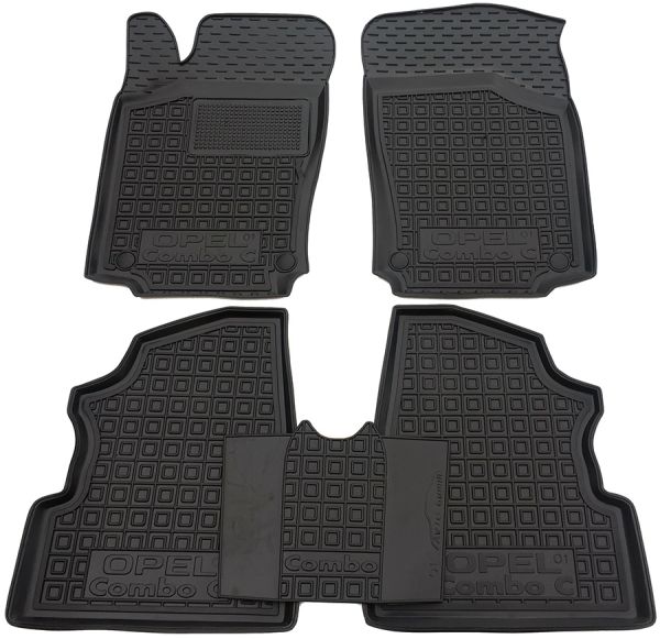 Коврики в салон Opel Combo C (2001–2011) Резиновые (Avto-Gumm). Фото 2