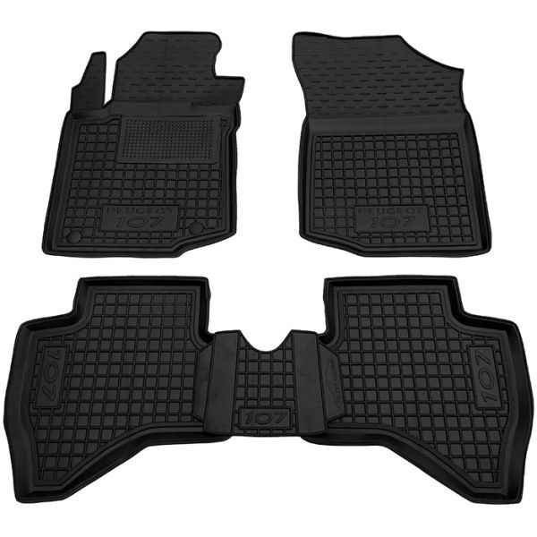 Коврики в салон Peugeot 107 (2005-2014) Резиновые Avto-Gumm