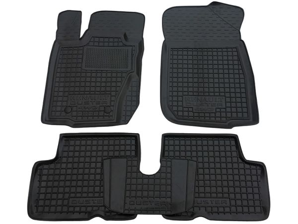 Коврики в салон Renault Duster (2010-2015) 4WD Резиновые (Avto-Gumm). Фото 2