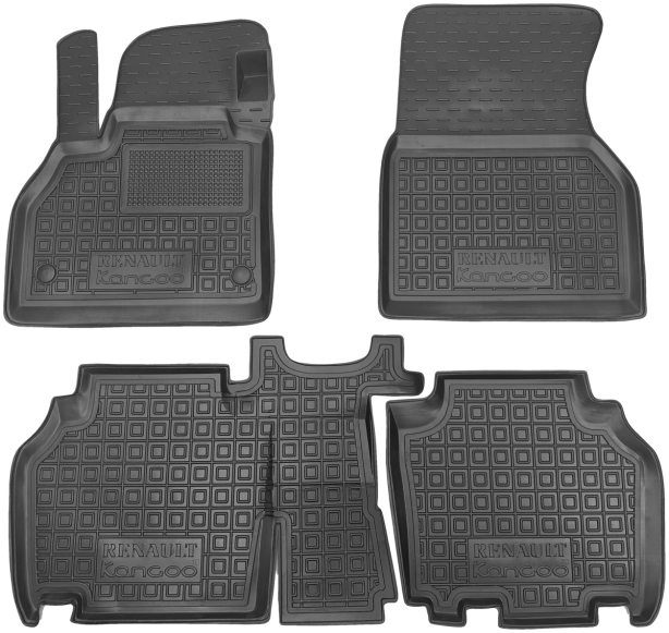 Коврики в салон Renault Kangoo II (2008-2020) Резиновые (Avto-Gumm). Фото 12