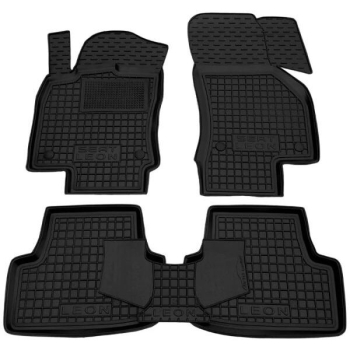 Коврики в салон Seat Leon III 5F 2012–2019 Резиновые Avto-Gumm