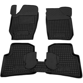 Коврики в салон Skoda Fabia II 5J 2007-2014 Резиновые Avto-Gumm