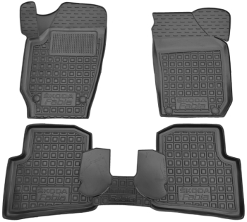 Коврики в салон Skoda Fabia II 5J 2007-2014 Резиновые Avto-Gumm. Фото 9