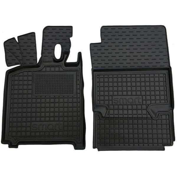 Коврики в салон Smart Fortwo II 451 2007-2014 Резиновые Avto-Gumm