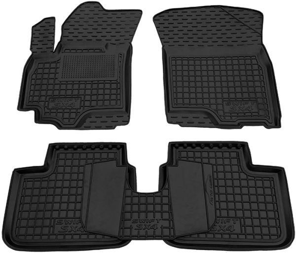 Коврики в салон Suzuki SX4 I (2006-2013) Резиновые Avto-Gumm. Фото 2