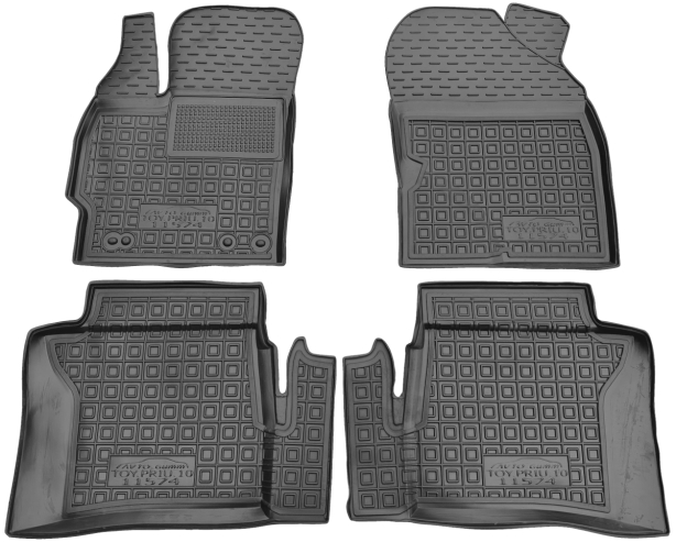 Коврики в салон Toyota Prius (ZHW30) 2009-2015 Резиновые Avto-Gumm. Фото 2