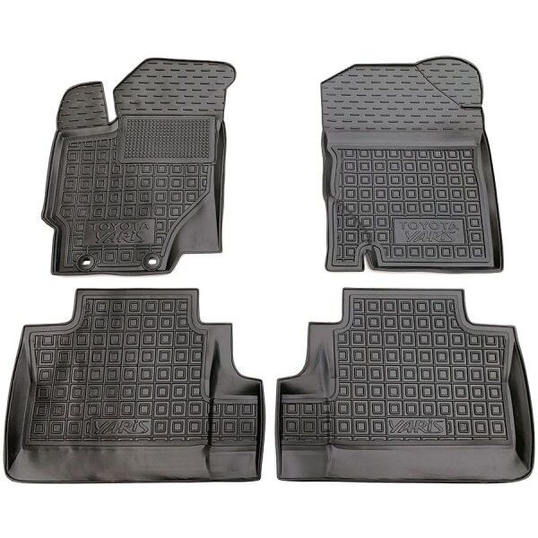 Резиновые коврики в салон Toyota Yaris III XP13 2011-2020 Avto-Gumm