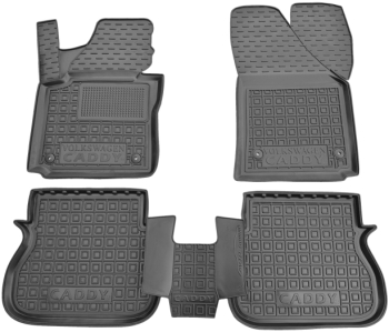 Коврики в салон Volkswagen Caddy III (2003-...) 4-х дверный (Avto-Gumm). Фото 12