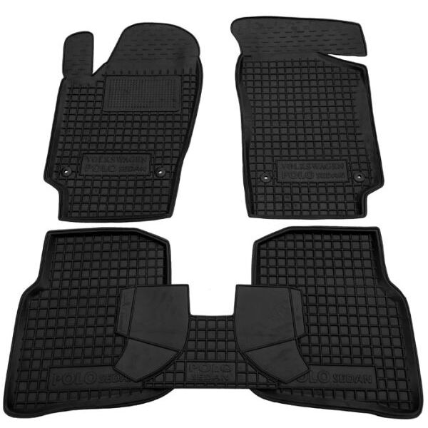 Коврики в салон Volkswagen Polo Sedan (2010-...) Резиновые Avto-Gumm