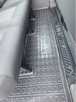 Коврики в салон Ford Transit (2014-...) 1+2 DoubleCab (2-й ряд) (Avto-Gumm). Фото 12