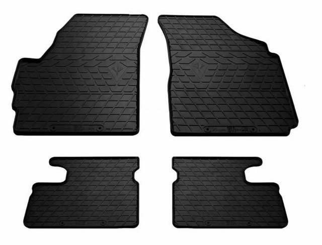 Резиновые коврики Chevrolet Spark M200 2004-2009 комплект из 4 штук Stingray
