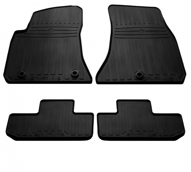 Резиновые коврики Dodge Challenger III (2008-2019) комплект из 4 штук Stingray
