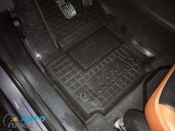 Резиновые коврики Fiat Doblo (2000-2010) комплект из 4 штук Stingray. Фото 3