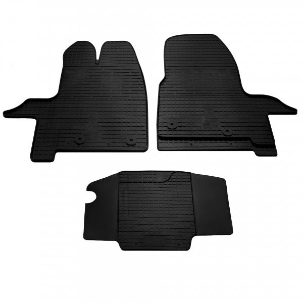 Резиновые коврики Ford Transit Custom (2012-...) комплект из 3 штук (Stingray)