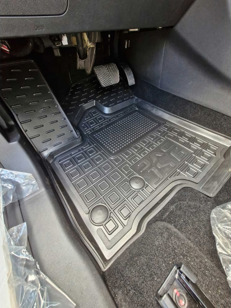 Резиновые коврики Honda Jazz III (2008-2015) комплект из 4 штук Stingray. Фото 2