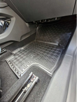 Резиновые коврики Honda Jazz III (2008-2015) комплект из 4 штук Stingray. Фото 3