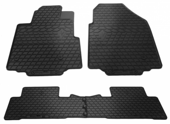 Резиновые коврики Honda Pilot (2008-2015) комплект из 4 штук Stingray
